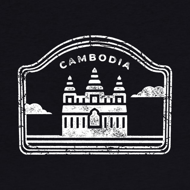 Cambodia - White Print by CuteBotss